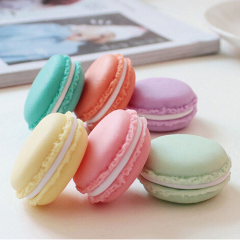 Hộp đựng đồ trang sức hình chiếc bánh macaron màu sắc kẹo ngọt đáng yêu