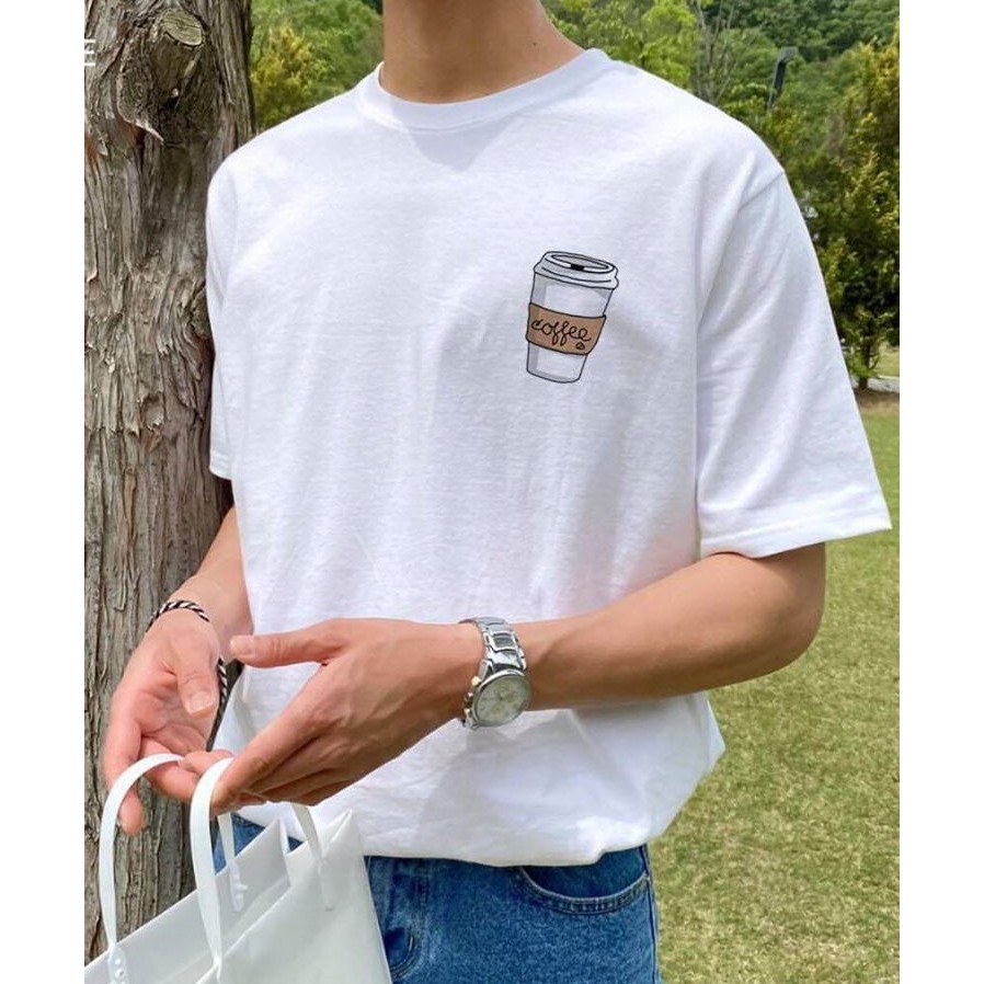 Áo phông tay lỡ nam nữ coffe SAIGONESE cotton bền đẹp siêu chất