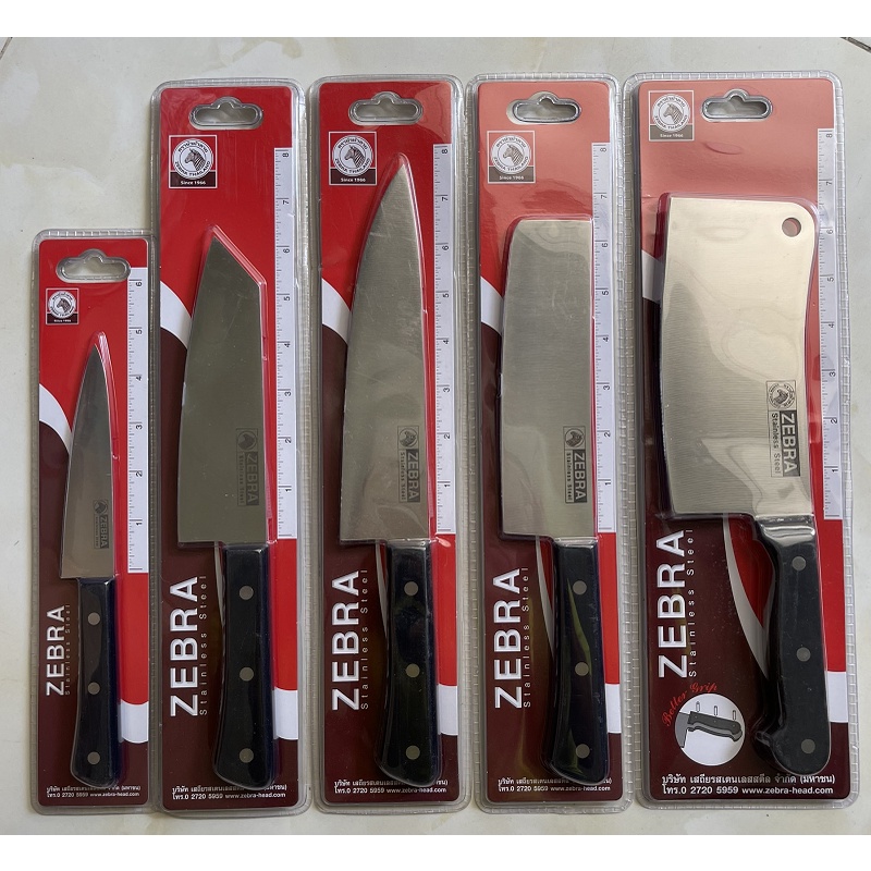 Dao Nhà Bếp Zebra Inox 304 Không Gỉ Nhập Khẩu Thái Lan