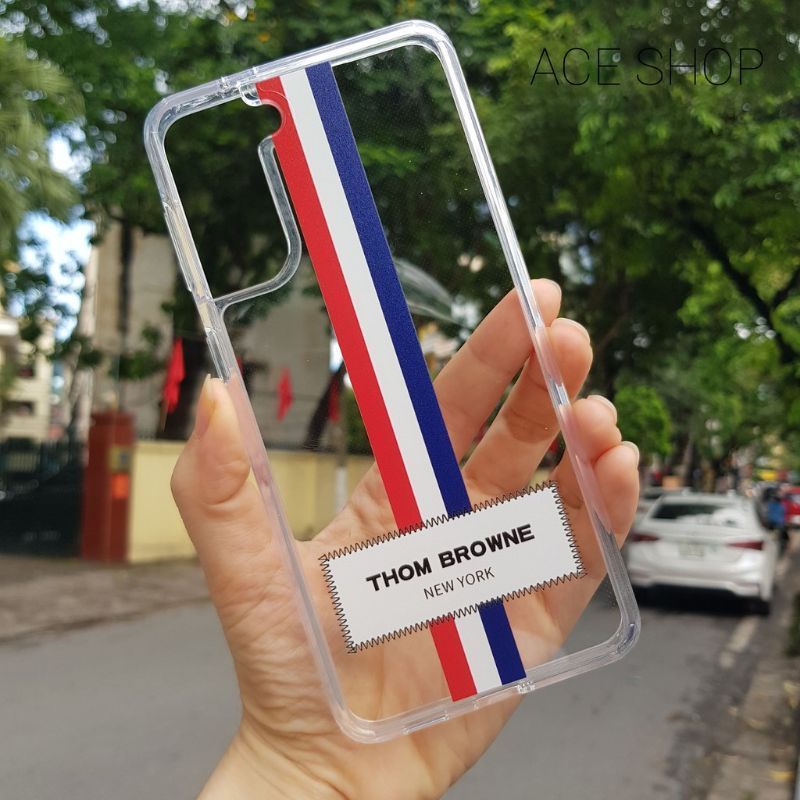 Ốp Likgus Thom Browne Samsung S22,S22 plus,S22 ultra,S21, S21 Plus , S21 Ultra chống sốc, chống ố màu