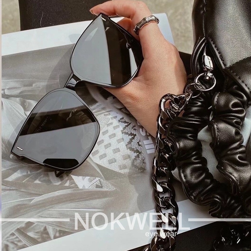 Kính râm nam nữ mắt vuông [SIÊU HOT] gọng dày đen bóng, hợp thời trang - ms68