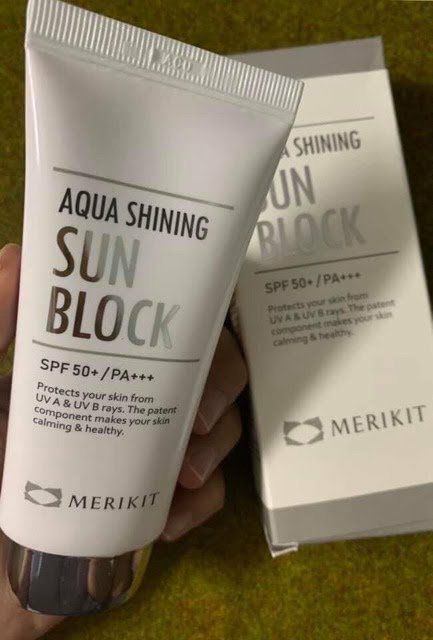 🇰🇷🇰🇷KEM CHỐNG NẮNG KIÊM NỀN AQUA SHINING SUN BLOCK HÀN QUỐC