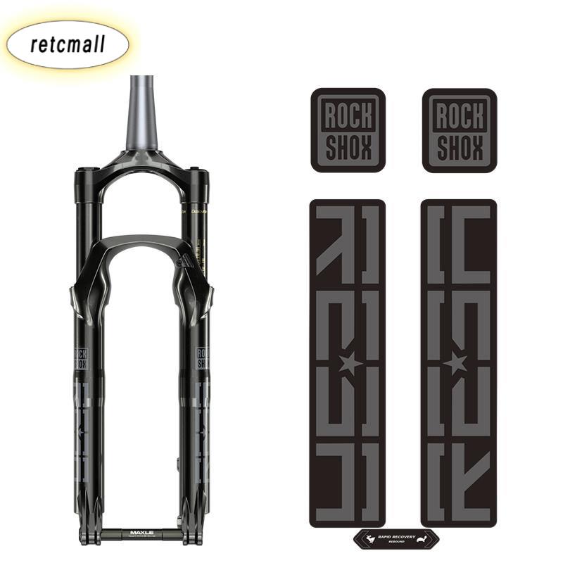 （retcmall）2020 Rockshox Reba Hình dán ngã ba núi Phụ kiện xe đạp Decal phuộc trước xe đạp Mtb