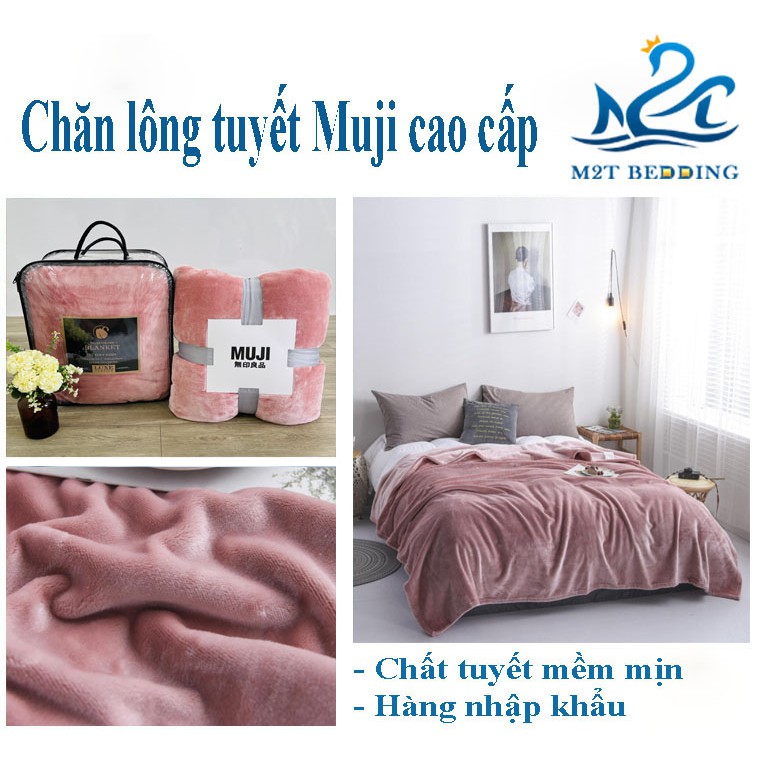 Chăn lông tuyết cao cấp M2T bedding - chăn lông thỏ - chăn mền nhập khẩu - mềm mịn