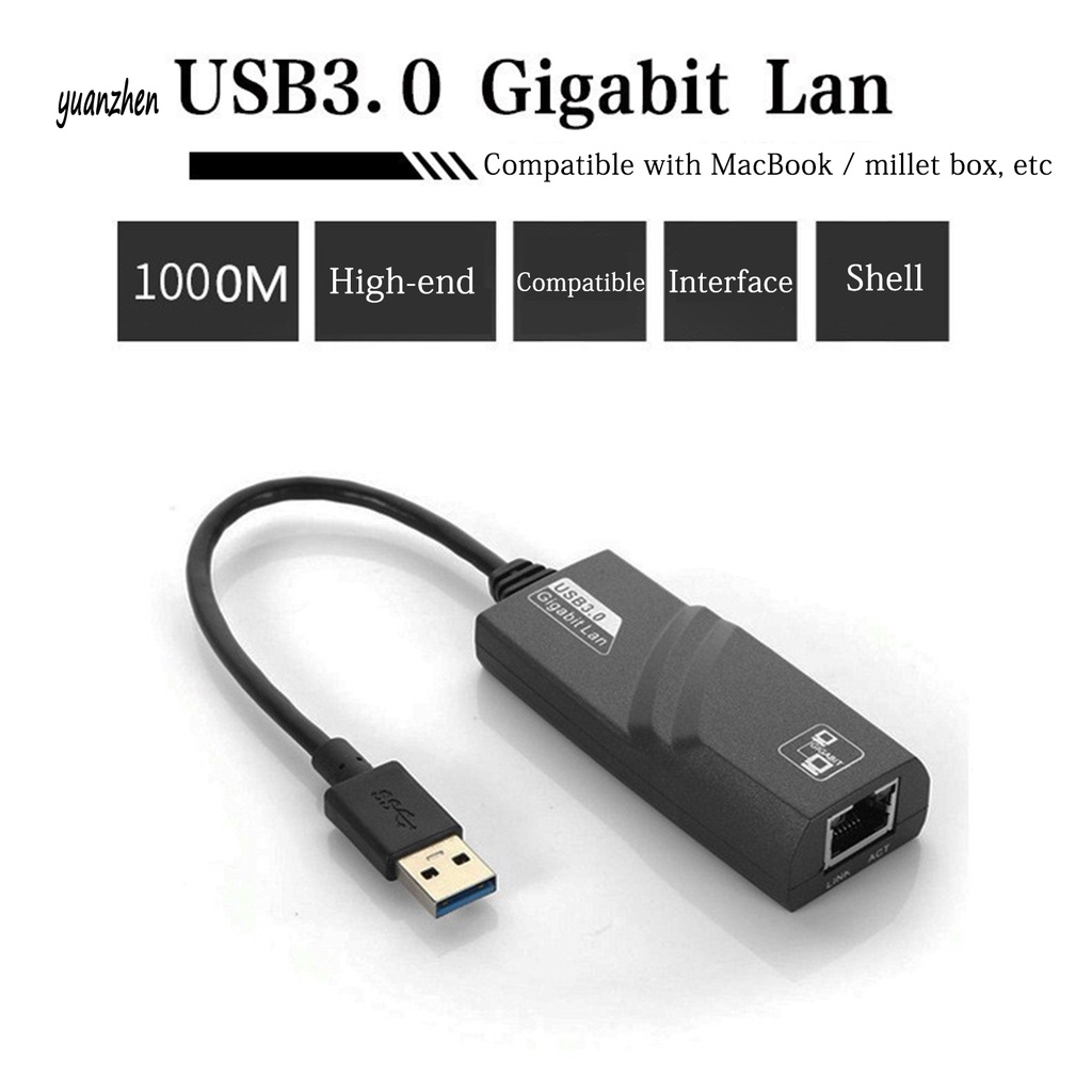 Thẻ mạng chuyển đổi USB 3.0 sang RJ-45 1G Gigabit cho máy tính