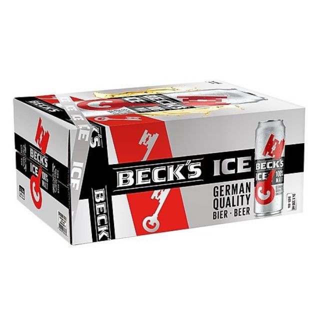 Thùng bia Beck's ice 24 lon date mới