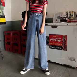 (Order 5-10days) Bigsize S-4XL Quần jeans ống suông phối đồ siêu chất