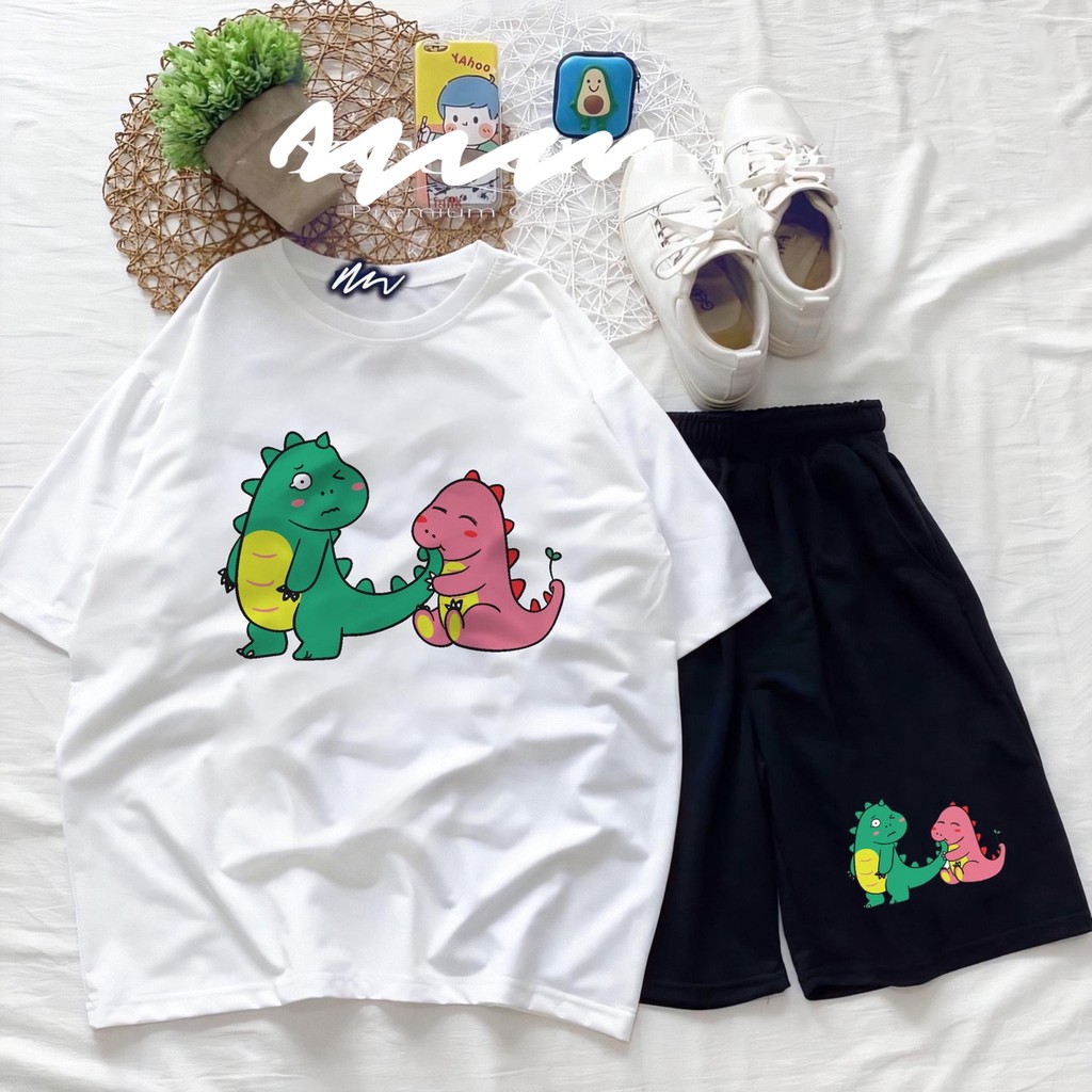Đồ Bộ Hoạt Hình Unisex KHUNG LONG – Aossi , Set Cartoon, Freesize, Thun Cotton, Nam Nữ Đều Mặc Được