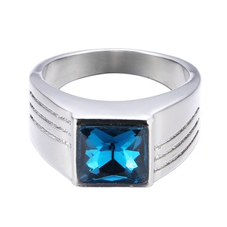 925 silver sapphire men's ring