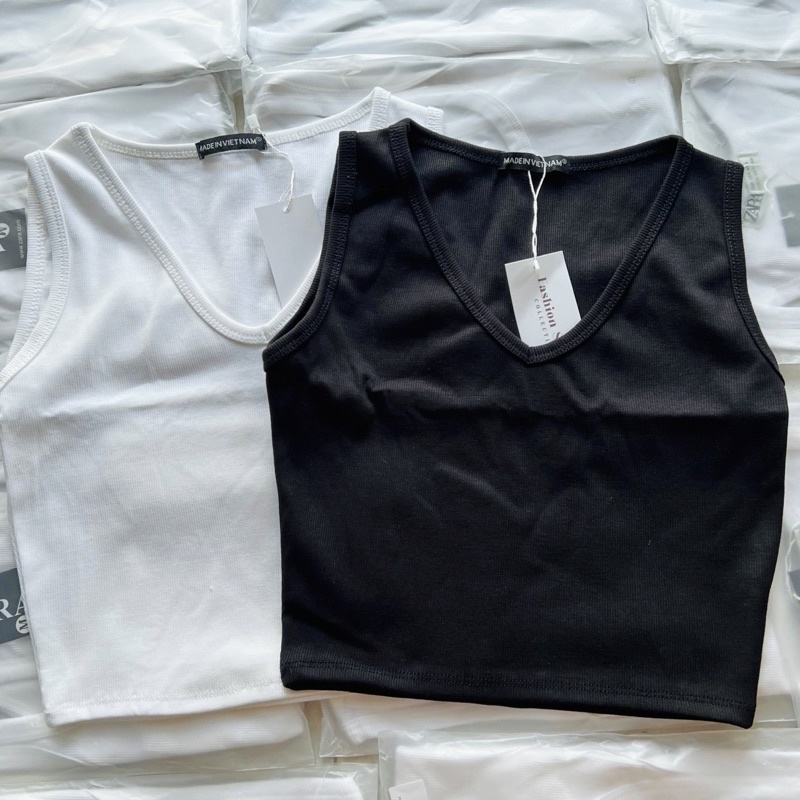 [Mã TOPMAY giảm đến 25k đơn 150k] Áo Croptop Nữ Sát Nách Cổ Tim - Tharo Clothing [AO00083] | BigBuy360 - bigbuy360.vn