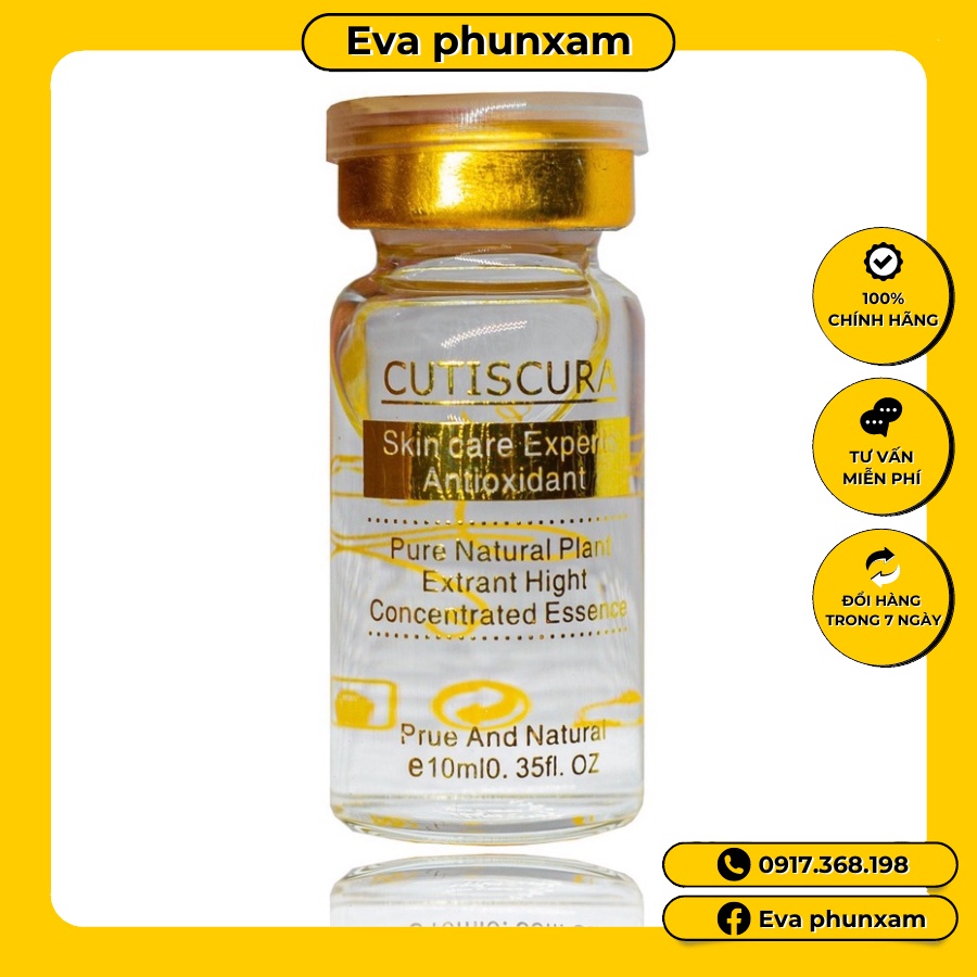 Tế bào gốc cutiscura giúp cải thiện sẹo rỗ  dùng trong spa thẫm mỹ viện