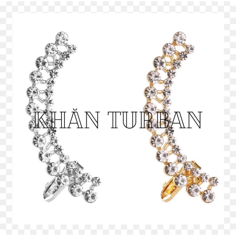 Hoa tai đính đá - Khuyên tai một bên bling bling