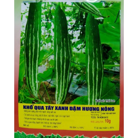 Hạt giống Khổ Qua Tây Xanh, Lặc Lày Xanh - Gói 10 gram