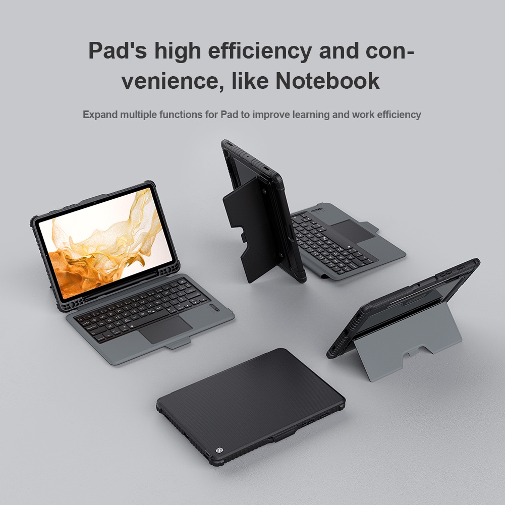 Ốp lưng Samsung Tab S8 Nillkin Có Bàn Phím Bluetooth Và Ngăn Đựng Bút Cảm Ứng ốp lưng Cho Samsung Galaxy Tab S8 5G