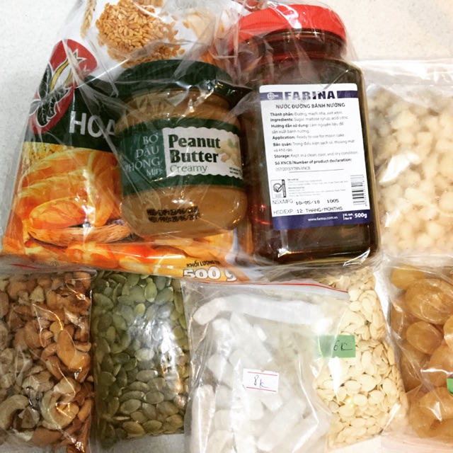 Combo nguyên liệu bánh nướng thập cẩm