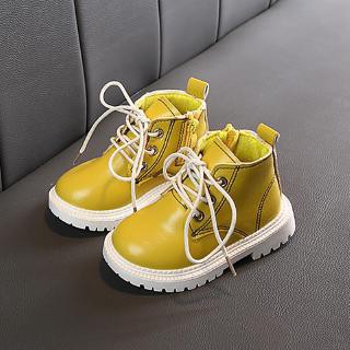 Giày bốt làm từ da phong cách Hàn Quốc dành cho bé-168-IUKN4