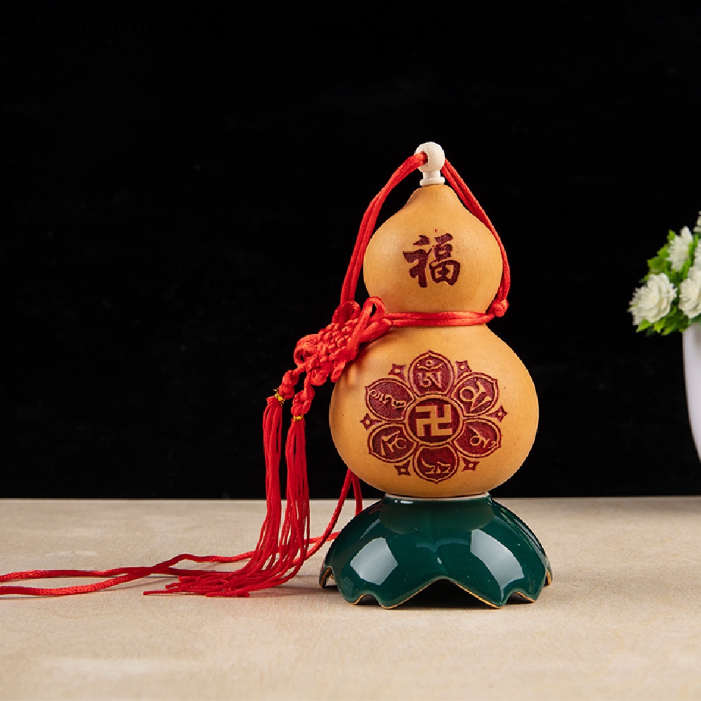 Phụ Kiện Phong Thủy Treo Trang Trí Nhà Cửa 10-12cm Chạm Khắc Hình Quả Bầu Sáng Tạo