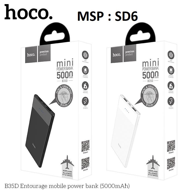 Pin Sạc Dự Phòng B35D 5000mAh Chính Hãng HoCo