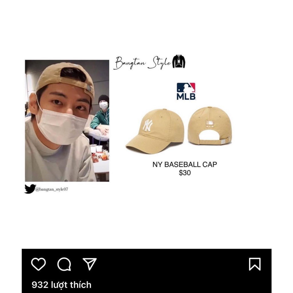 (CHÍNH HÃNG) Mũ MLB basic biglogo full màu form mềm cao cấp thời trang unisex nam nữ đủ màu