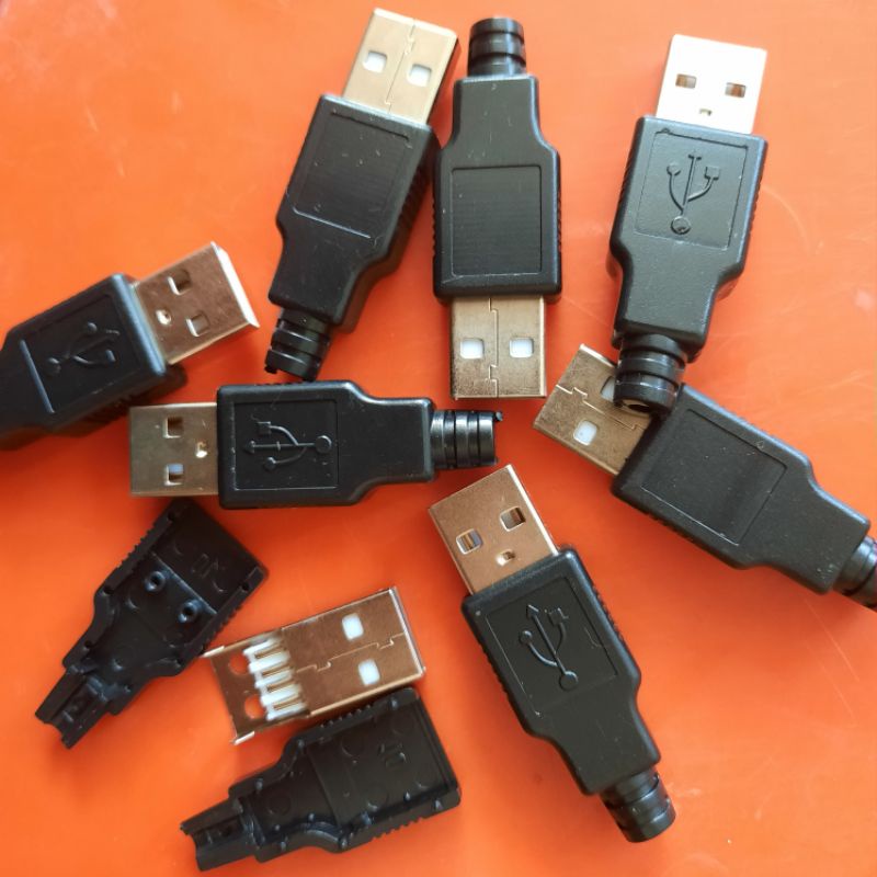 Đầu cắm A B usb tự hàn dây loại tốt.