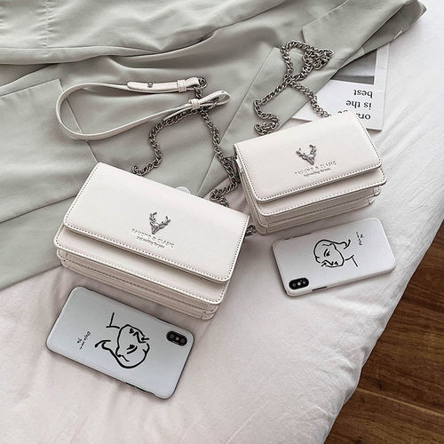 Túi Xách Phối Dây Xích Thời Trang 2020 Dành Cho Nữ Sinh