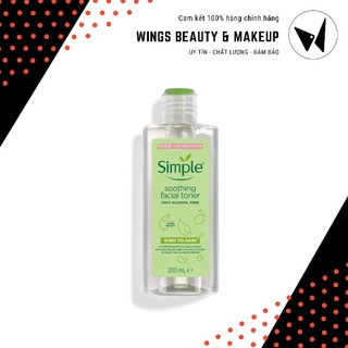 Nước hoa hồng SIMPLE Soothing Facial Toner 200ml