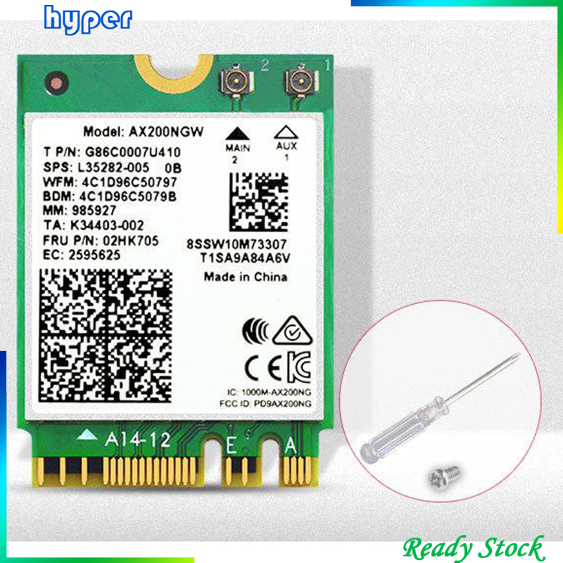 NGFF M.2 Wireless Card AX200 Wi-Fi 6 Card 802.11ax Bluetooth 5.0 PC Desktop