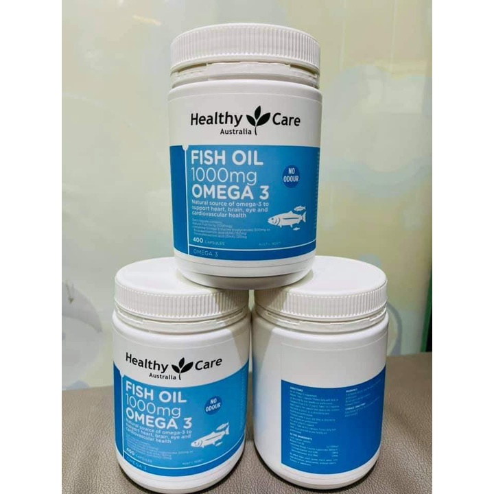 Viên uống dầu cá Omega-3 Healthy Care 400 Viên Chính Hãng