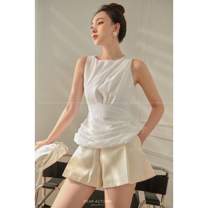 [COLIN CLOTHING] Quần short nữ Taffta rã li