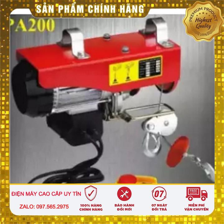 tời điện 200kg 12m Tính linh hoạt cao, kết cấu gọn, kích thước nhỏ và công suất nâng và kéo lớn Chính hãng