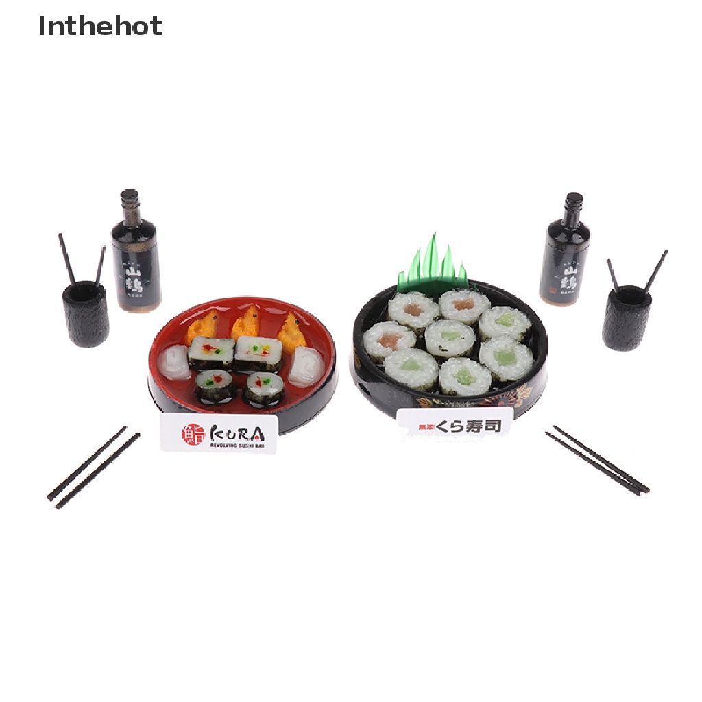 Mô Hình Hộp Cơm sushi mini Trang Trí Nhà Búp Bê