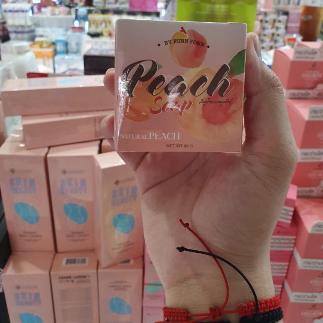 Xà phòng tắm sáng da Peach Soap hàng Thái Lan