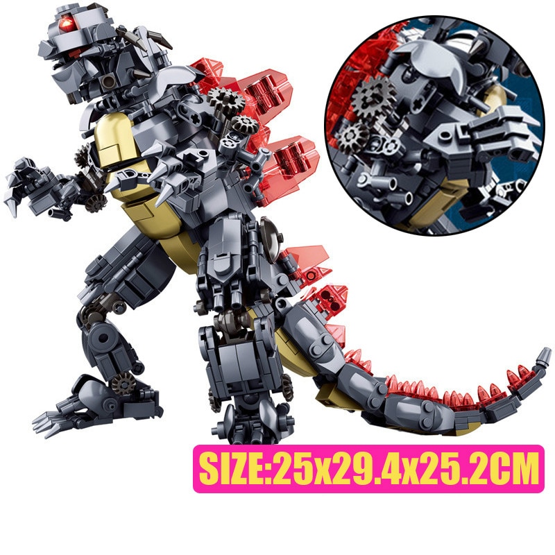 697PCS Sluban 0783 Godzilla Giant Building Block King of The Monstersed Model DIY Model Toys for Kids Boys Creative Gifts