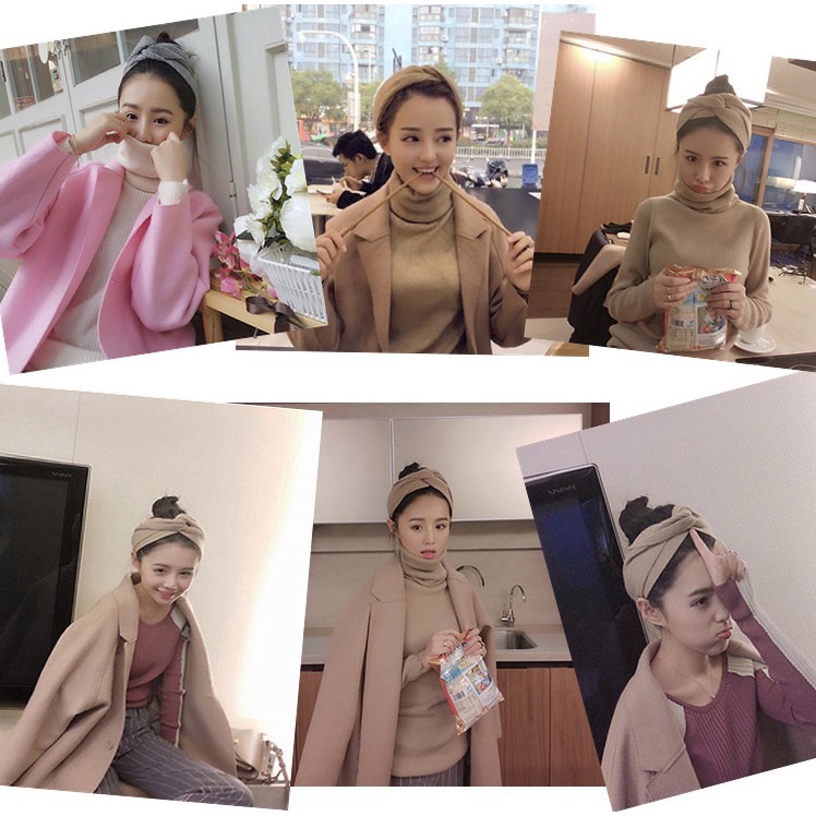 Dây Buộc Tóc Đan Chéo Thời Trang Hàn Quốc