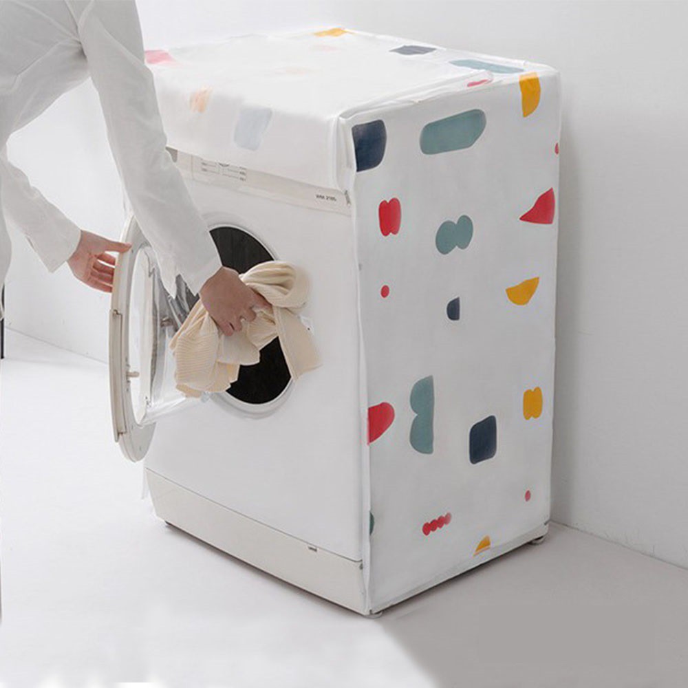 [GIẢM CỰC SÂU] Tấm phủ máy giặt cửa ngang loại to bằng vải chống thấm dày đẹp, thích hợp cho các dòng máy trên 7kg