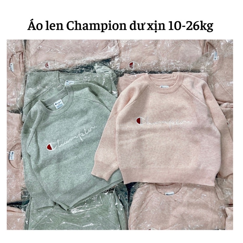 Áo len cho Bé trai Bé gái Champion dư xịn size 10-26kg