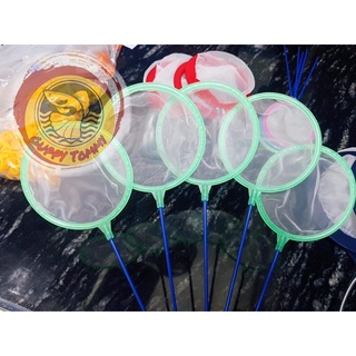 Vợt lưới tròn vớt cá con 12CM_10CM _7CM( màu ngẫu nhiên)