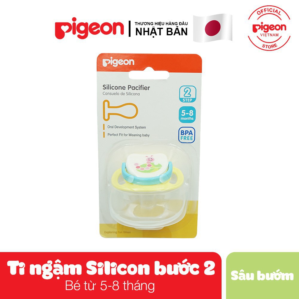 Ti ngậm silicone Pigeon bước 2 ( 5- 8 tháng)