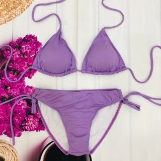 Bikini tam giác màu tím hottrend