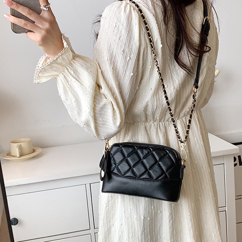 Túi Đeo Chéo Dây Xích Hình Thoi Phong Cách Đường Phố Cho Nữ