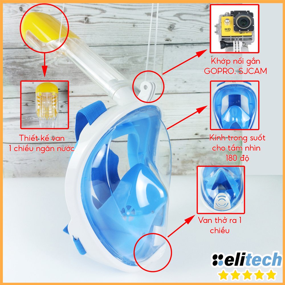 MẶT NẠ LẶN BIỂN MẶT NẠ BƠI FULL FACE DÀNH CHO NGƯỜI LỚN , TRẺ EM