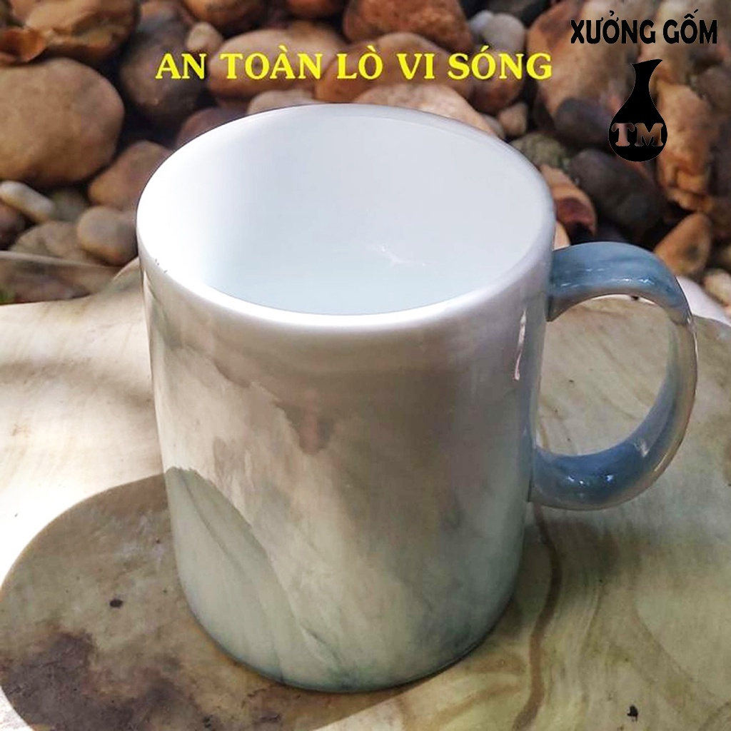 Cốc Sứ Ly Uống Nước Men Đá Độc Đáo Xưởng Gốm TM Bát Tràng