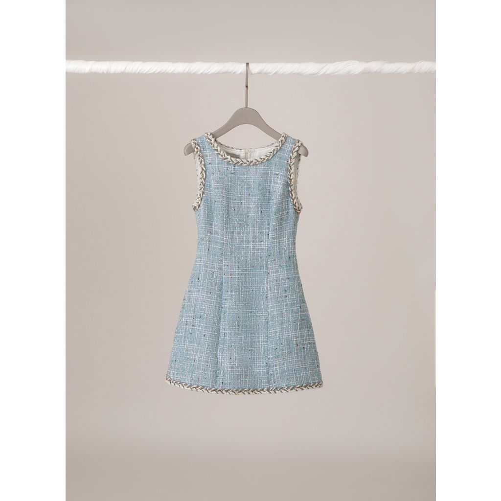 NUDIEYE - Đầm cộc tay tweed River Tweed Sleeveless Mini Dress