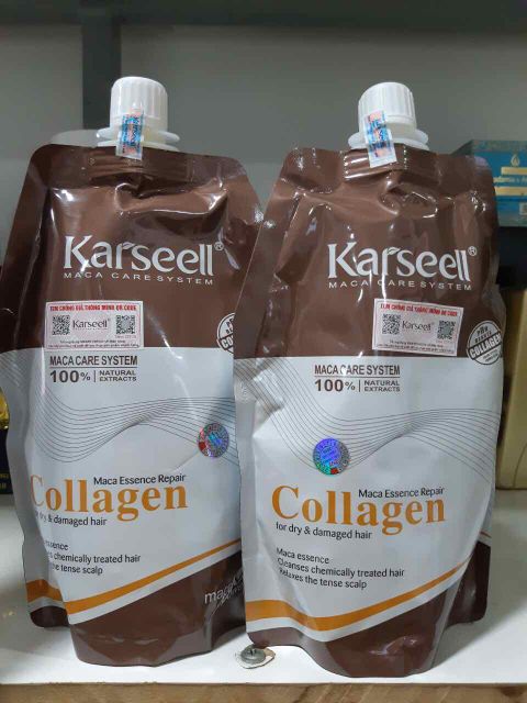 DẦU HẤP TÓC COLLAGEN KARSEELL MACA SIÊU MỀM MƯỢT TÓC 500ML