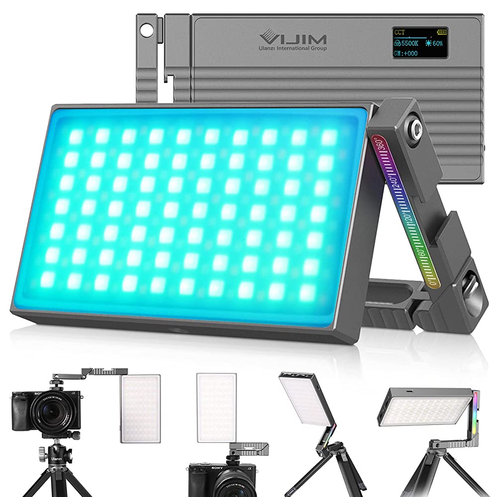 Đèn Led Trợ Sáng Chụp Ảnh, Quay Phim Cho Máy Ảnh, Điện Thoại, Gopro 2500K-9000K Ulanzi R70 RGB