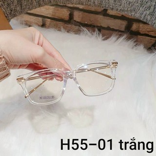 Mắt kính V gọng trong chân vàng bạc B103