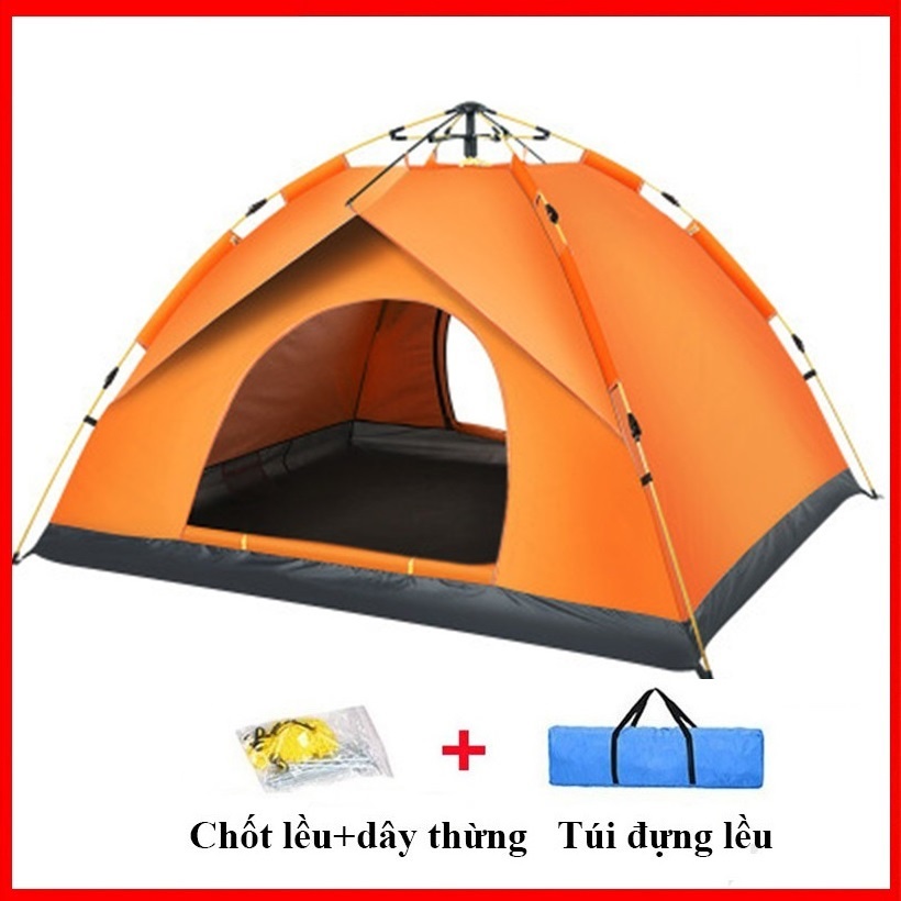 Lều cắm trại tự bung lắp ghép size to 4 6 người khung chắc loại 1 đi phượt picnic dã ngoại du lịch gấp gọn tiện lợi