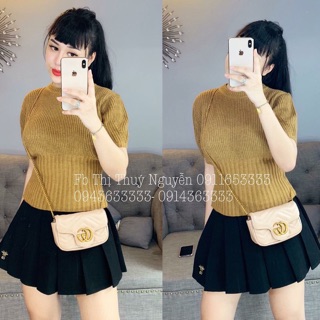 áo len  cộc tay bồng