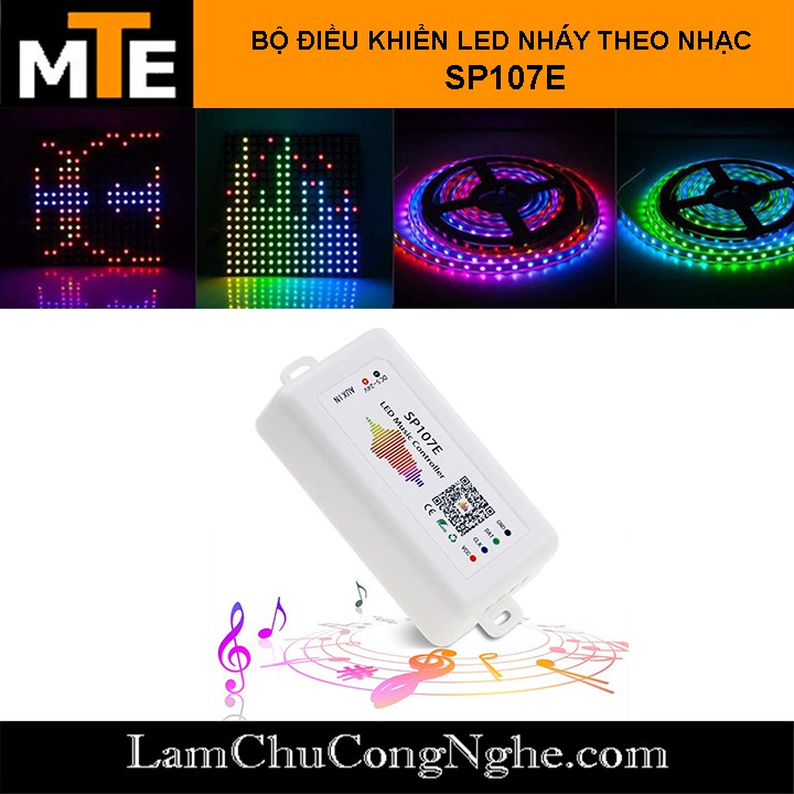 Bộ điều khiển led nháy theo nhạc SP107E - bluetooth app