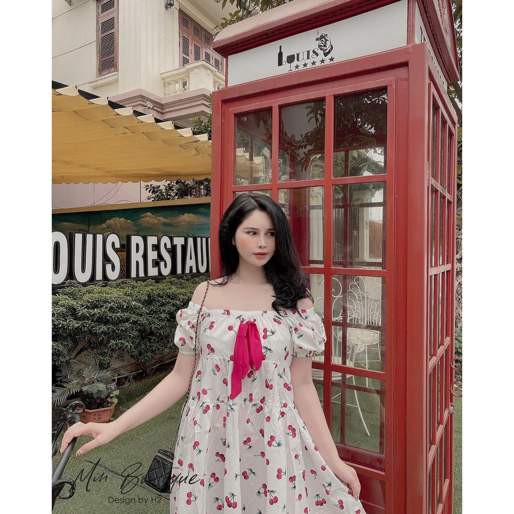 Váy đầm nữ, váy cherry siêu kuteee luôn ạ | BigBuy360 - bigbuy360.vn